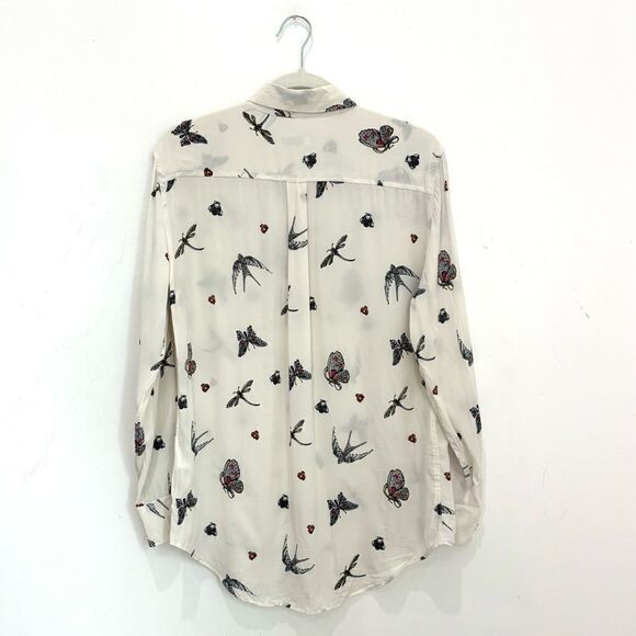 EQUIPMENT Bug print silk shirt - Picture 8 of 10